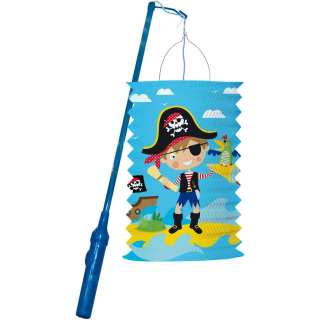 lampion Kleiner Pirat 40 cm Papier blau