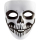 Adult Plastic Black & Bone Horror Skull Mask