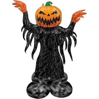 4305111 - Pumpkin Head Ghost Foil Balloon P71 (37"/93cmx 53"/134cm)