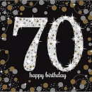 748533 - Servietten 70. Geburtstag, 16 Stück, 33 x...
