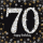 748533 - Servietten 70. Geburtstag, 16 Stück, 33 x 33 cm, Happy Birthday, Sparkling Celebration