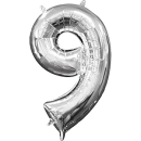 330901 - Ballon 9 Silver