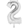Mid Size Number 2 Silver