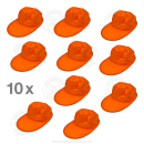 10 x Cap &quot;faltbar&quot; Orange