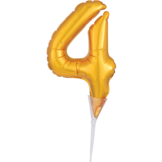 CakePick Micro Number 4 Gold