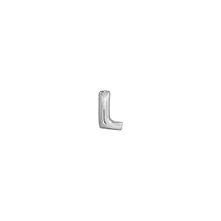 Silber Buchstabe L SuperShape Folienballon-42, silber