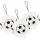 995794 - 3 Latexballons Punch Balls Fußball, circa 35 cm, Geburtstag, Fußball, Weltmeisterschaft, Heliumballon