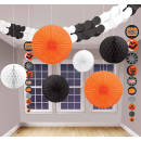 Deko-Set Halloween, 9-teilig, aus Papier, Vampir,...