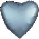 Standard Folienballon Satin Luxe Steel Blue, Herz,...