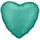Silk Lustre JadeGreen Hrt PKG