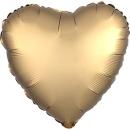 Standard Folienballon Satin Luxe Gold Sateen, Herz,...