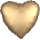 Standard Folienballon Satin Luxe Gold Sateen, Herz, Durchmesser 43 cm, Luftballon, Hochzeit, Heliumballon
