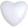 Metallic White Heart PKG