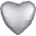 Platinum Heart Satin Luxe Standard HX Foil Balloons S15