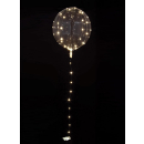 1 Deko Ballon klar kristallklar mit LED weiß 46 x...