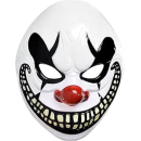 845804-55 - Adult Plastic Freak Show Clown Mask