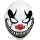 845804-55 - Adult Plastic Freak Show Clown Mask
