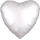 Standard Folienballon Satin Luxe White, Herz, Durchmesser 43cm, Luftballon, Hochzeit