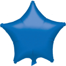 Royal Blue Solid Star Foil Balloon 20", Bulk