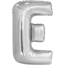 Silber Buchstabe E SuperShape Folienballon-44 Silber