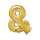 Folien-Ballon & gold 96cm