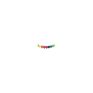 Girlande Smilie - schwer entflammbar 4 m