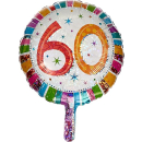 Standard Folienballon 60 Radiant Birthday, Geburtstag,...