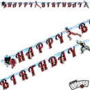 9902879 - Happy-Birthday-Partykette * Miraculous * als Deko für eine Mottoparty oder Kindergeburtstag Ladybug Marienkäfer Superheld Party Geburtstag Girlande Banner