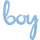 Folienballon Wort boy, Größe 73 x 81 cm, für Helium und Luft, Junge, Baby-Party, Geburt