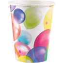 Becher Ballons, 8 Stück, 250 ml, Geburtstag,...