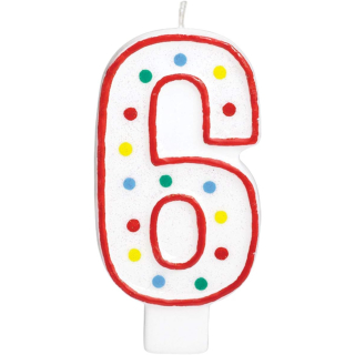 Giant Size Numeral Candles 13.3cm #6