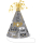 250986 - Partyhut Happy New Year, Höhe 23,5 cm, Hut aus Pappe, Unisex, Neujahr, Silvester,