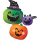 4482175 - Fun & Spooky Kürbis Folienballon P35 verpackt 73 cm x 83 cm, Multi
