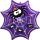 (SL) S/Shape: Iridescent Spider Web Supershape Foil Balloons 22/55cm W X 22/55cm H
