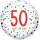 Folienballons * KONFETTI DESIGN * 50.  Geburtstag