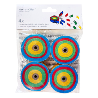 4 Konfetti-Frisbee 6,5cm