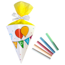 Mini Schultüte inkl. Kreide