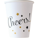 Becher Golden Wishes, 8 Stück, 250 ml, Cheers,...