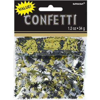 Konfetti Happy New Year, 34 g, Streudeko, Tischdekoration, Silvester, Neujahr, Party