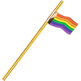 Strohhalme aus Regenbogenkarton