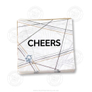 Amscan 9904893 - Servietten Elegant Wishes, Größe 33 x 33 cm, 20 Stück, Happy New Year, Party, Tischdekoration, Mundtuch