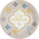 8 Pappteller Eid Ramadan 33x33cm aus FSC-Papier | Teller...