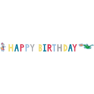 9909868 - Partykette Ritter Happy Birthday Papier 160 x 15 cm