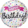 Folienballon Happy Birthday Banner Konfetti