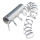 Luftschlange Holografie silber, Dekoration, Mottoparty, Karneval