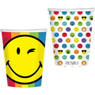 Becher Smiley 250ml 8Stk