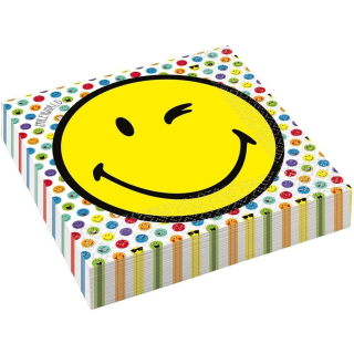 16 Stück Smiley Emoticones Servietten