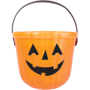 Kürbis-Eimer Halloween, Plastikeimer mit...