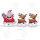 Santa im Schlitten mit Rentieren 251 cm X 129 cm