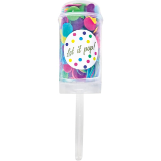 Party Popper Push Pop Paper Mehrfarbig, one Size